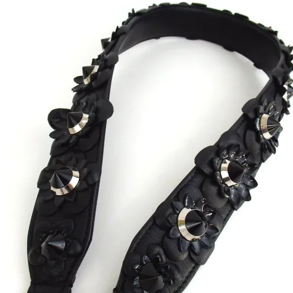 Authentic FENDI Strap You Bag Strap Flower strap leather [Used] - Picture 3 of 6